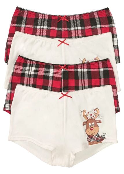 "Figi ""maxi french"" (4 pary)". Białe figi bonprix, bez wzorów. Za 64.99 zł.