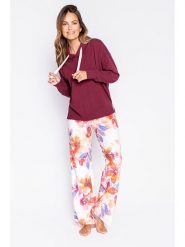 PJ Salvage Bluza w kolorze bordowym rozmiar: XL. Czerwone bluzy PJ Salvage, xl, bez wzorów, z kapturem. Za 83.62 zł.