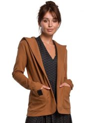 Be Wear Bluza w kolorze karmelowym rozmiar: L. Brązowe bluzy Be Wear, l, bez wzorów, bez kaptura. Za 109.26 zł.