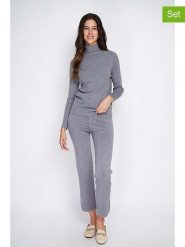 William de Faye 2-częściowy zestaw w kolorze szarym rozmiar: 42. Szare golfy William de Faye, bez wzorów, z kaszmiru, bez ramiączek. Za 173.99 zł.