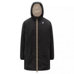 Parka K-Way LE VRAI 4.0 EIFFEL EAST ORSETTO. Czarne parki K-Way, m, z materiału, bez kaptura. Za 1,207.70 zł.