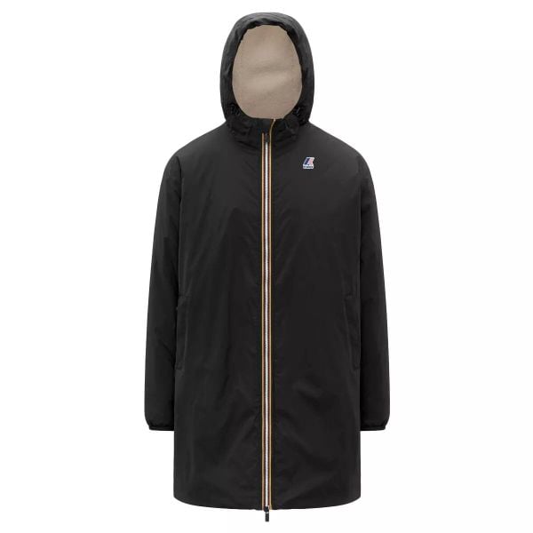 Parka K-Way LE VRAI 4.0 EIFFEL EAST ORSETTO. Czarne parki K-Way, m, z materiału, bez kaptura. Za 1,286.50 zł.