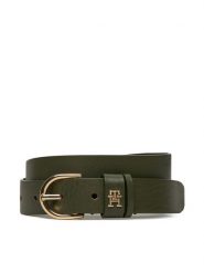 Tommy Hilfiger Pasek Damski AW0AW16798 Khaki. Brązowe paski TOMMY HILFIGER, bez wzorów, ze skóry. Za 139.99 zł.