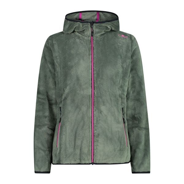 Bluza damska turystyczna CMP 38P1546. Zielone bluzy CMP, xs, bez wzorów, z materiału, z kapturem. Za 239.99 zł.