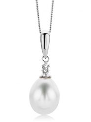 Diamant Exquis Złoty naszyjnik z zawieszką - dł. 45 cm rozmiar: onesize. Białe naszyjniki Diamant Exquis, z diamentem, złote. Za 1,087.99 zł.