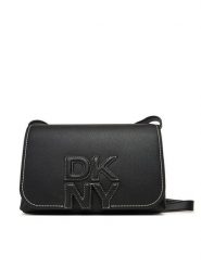 DKNY Torebka R51EAJ40 Czarny. Czarne listonoszki DKNY, bez wzorów, ze skóry, bez dodatków. Za 569.99 zł.