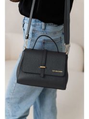 Lia Biassoni Skórzana torebka w kolorze czarnym - 23 x 19 x 12 cm rozmiar: onesize. Czarne torby na ramię Lia Biassoni, bez wzorów, z materiału, przez ramię, bez dodatków. Za 282.99 zł.