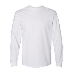 Koszulka Z Długim Rękawem Dla Dorosłych Unisex Hammer. Białe bluzki GILDAN, xl, bez wzorów, sportowe, bez kołnierzyka, bez ramiączek. Za 55.99 zł.