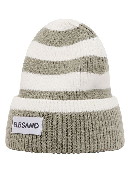 ELBSAND Czapka beanie "Norid" w kolorze biało-beżowym rozmiar: onesize. Białe czapki ELBSAND, bez wzorów, z materiału. Za 130.19 zł.