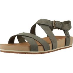Sandały TIMBERLAND TB0A2QTFEO61 Zielony. Zielone sandały Timberland, bez wzorów, ze skóry, sportowe, bez obcasa, bez zapięcia. Za 390.99 zł.