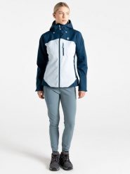 Dare 2b Kurtka przeciwdeszczowa "Torrek II" w kolorze niebiesko-błękitnym rozmiar: 46. Niebieskie kurtki sportowe Dare 2b, m, bez wzorów, z polaru, bez kaptura, outdoorowe. Za 152.99 zł.