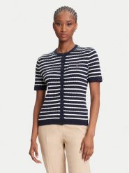 Tommy Hilfiger Kardigan WW0WW45707 Granatowy Slim Fit. Niebieskie kardigany TOMMY HILFIGER, xs, bez wzorów, z bawełny. Za 559.99 zł.