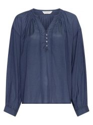 MOSS COPENHAGEN Bluzka "Gabrielle" w kolorze granatowym rozmiar: L/XL. Niebieskie bluzki Moss Copenhagen, l, bez wzorów, bez kołnierzyka, bez ramiączek. Za 153.34 zł.