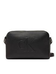 Calvin Klein Jeans Torebka Sculpted Ew Camera Bag LV04K3036G Czarny. Czarne listonoszki Calvin Klein Jeans, bez wzorów, z jeansu, bez dodatków. Za 179.99 zł.
