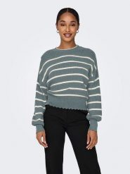 ONLY Sweter w kolorze niebiesko-białym rozmiar: M. Niebieskie swetry Only, m, bez wzorów, bez ramiączek. Za 136.45 zł.