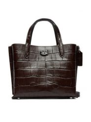 Coach Torebka Croc Wlw C8632 Brązowy. Brązowe torebki klasyczne Coach, bez wzorów, ze skóry, bez dodatków. Za 1,749.00 zł.