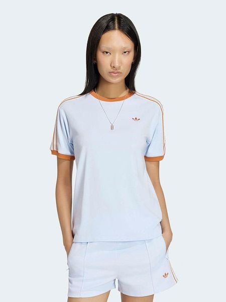 Adidas Koszulka w kolorze błękitnym rozmiar: L. Niebieskie bluzki Adidas, l, bez wzorów, bez kołnierzyka, bez ramiączek. Za 94.95 zł.