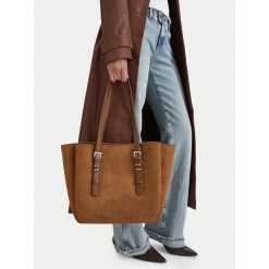 Torebka Nine West. Brązowe shopper Nine West, bez wzorów, bez dodatków. Za 329.99 zł.