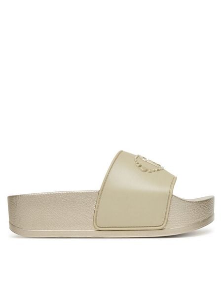 Liu Jo Klapki Mykonos 01 BA6077 EX028 Złoty. Żółte klapki Liu Jo, bez wzorów, z syntetyku, bez obcasa. Za 172.99 zł.
