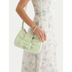 Torebka JENNY. Zielone listonoszki Jenny, bez wzorów, bez dodatków. Za 119.99 zł.