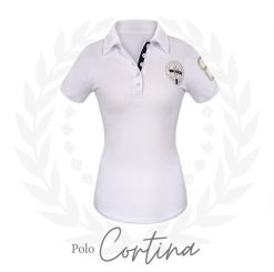 Koszulka polo do jazdy konnej damska JD ATTACK Cortina. Białe koszulki polo JD ATTACK, l, bez wzorów, z bawełny, bez kołnierzyka, bez ramiączek. Za 99.00 zł.