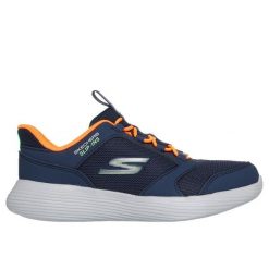Kapcie SKECHERS RUN 400 V2 TURBO BRISK Niebieski. Niebieskie obuwie domowe Skechers, bez wzorów, z syntetyku, bez zapięcia. Za 207.63 zł.