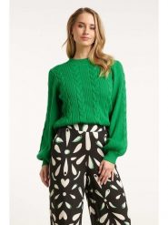 Smashed Lemon Sweter w kolorze zielonym rozmiar: S. Zielone swetry Smashed Lemon, s, bez wzorów, bez ramiączek. Za 139.54 zł.