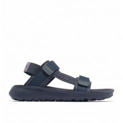 Sandały turystyczne damskie Columbia Peakfreak Roam Sandal. Niebieskie sandały Columbia, bez wzorów, sportowe, bez obcasa, bez zapięcia. Za 209.99 zł.