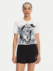 Just Cavalli T-Shirt 78PAHT04 Biały Regular Fit. Białe t-shirty Just Cavalli, xl, bez wzorów, z bawełny, bez kołnierzyka, bez ramiączek. Za 419.99 zł.