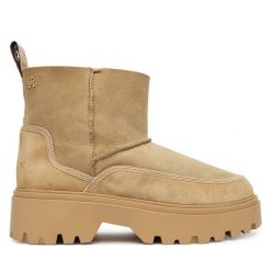 Śniegowce Tommy Hilfiger. Brązowe trapery i śniegowce TOMMY HILFIGER. Za 899.99 zł.