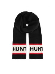 Hunter Szalik HTR-U4-001-AW24 Czarny. Czarne rękawiczki Hunter, bez wzorów, z syntetyku. Za 89.99 zł.
