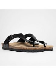 BACKSUN Japonki "Mercure" w kolorze czarnym rozmiar: 36. Czarne klapki Backsun, bez wzorów, z materiału, z otwartym noskiem, bez obcasa. Za 149.95 zł.