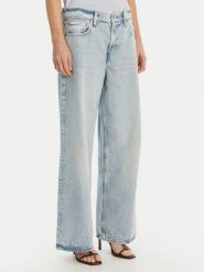 Calvin Klein Jeans Jeansy LV047F663G Niebieski Loose Fit. Niebieskie jeansy Calvin Klein Jeans, bez wzorów. Za 409.99 zł.