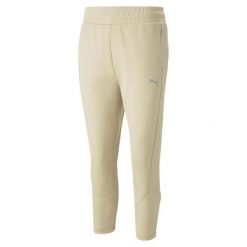 Spodnie Dresowe Sportowe Damskie Puma Evostripe. Brązowe spodnie dresowe Puma, l, bez wzorów, z dresówki, na fitness i siłownię. Za 186.99 zł.