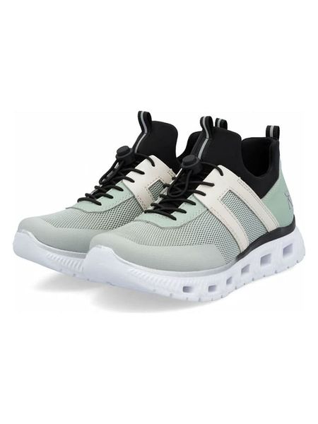 Rieker Sneakersy w kolorze zielonym rozmiar: 36. Zielone trampki Rieker, bez wzorów, bez zapięcia. Za 164.95 zł.