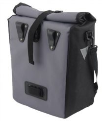 Torba rowerowa na bagażnik Profex Kurierka 15 L szara. Czarne torby na ramię PROFEX, bez wzorów, z materiału, na ramię, duże, bez dodatków. Za 55.99 zł.