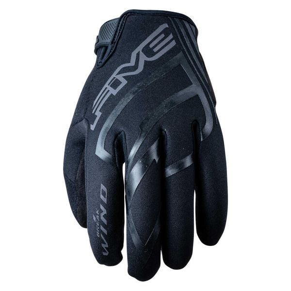 Rękawiczki WB (WIATROWNICA) - CZARNE (czarne) - XS/7. Czarne rękawiczki FIVE GLOVES, bez wzorów, sportowe. Za 165.00 zł.