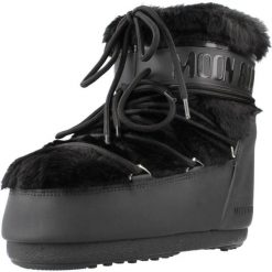 Buty MOON BOOT MB ICON LOW FAUX FUR Czarny. Czarne trekkingi Moon Boot, trekkingowe. Za 1,087.99 zł.