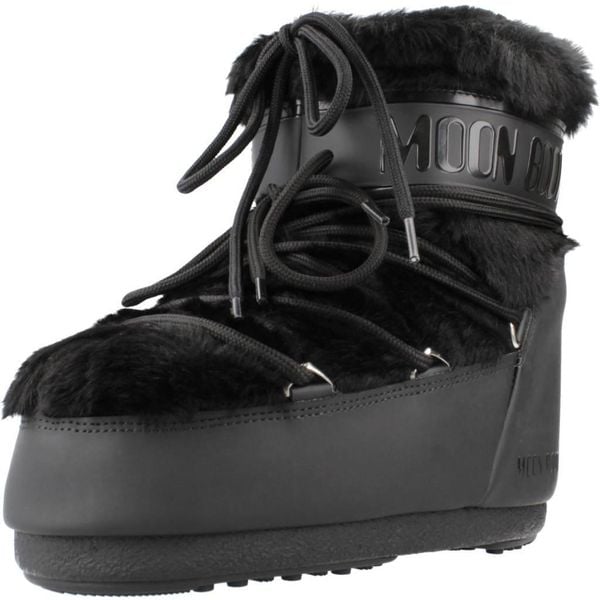 Buty MOON BOOT MB ICON LOW FAUX FUR Czarny. Czarne trekkingi Moon Boot, trekkingowe. Za 1,087.99 zł.