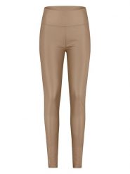 Sublevel Legginsy termiczne w kolorze beżowym rozmiar: S/M. Brązowe legginsy Sublevel, m, bez wzorów, ze skóry, z podwyższonym stanem. Za 66.00 zł.