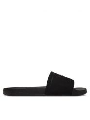 Calvin Klein Klapki Nemo - Canvas Signature Logo Sliders HW0HW02960 Czarny. Czarne klapki Calvin Klein, bez wzorów, z materiału, bez obcasa. Za 189.99 zł.