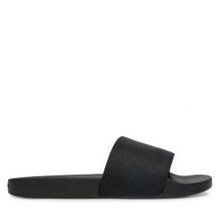 Klapki Calvin Klein. Czarne klapki Calvin Klein, bez wzorów, bez obcasa. Za 139.99 zł.