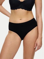 Triumph Figi klasyczne z wysokim stanem Sense Of Cotton 10224970 Czarny. Czarne figi Triumph, bez wzorów, z bawełny. Za 29.99 zł.