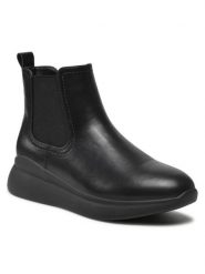 Clara Barson Botki WS2002-03 Czarny. Czarne botki Clara Barson, bez wzorów, ze skóry, bez obcasa, na płaskiej podeszwie, bez zapięcia. Za 139.99 zł.