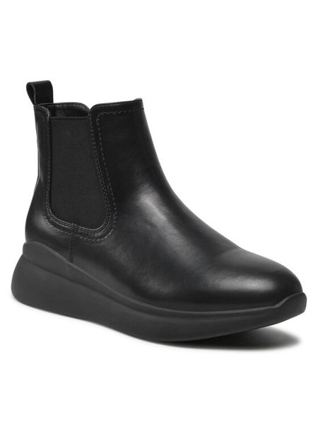 Clara Barson Botki WS2002-03 Czarny. Czarne botki Clara Barson, bez wzorów, ze skóry, bez obcasa, na płaskiej podeszwie, bez zapięcia. Za 139.99 zł.