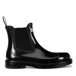 Kalosze Hunter. Czarne kalosze Hunter, bez wzorów. Za 249.99 zł.