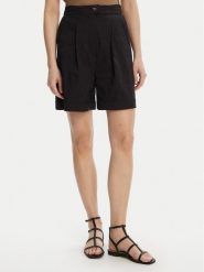 Max Mara Beachwear Bermudy Sultano 2516141019 Czarny Relaxed Fit. Czarne szorty Max Mara Beachwear, bez wzorów, z bawełny. Za 529.99 zł.