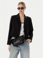 Calvin Klein Torebka Woven LV04F3546G Czarny. Czarne torebki klasyczne Calvin Klein, bez wzorów, ze skóry, bez dodatków. Za 569.99 zł.