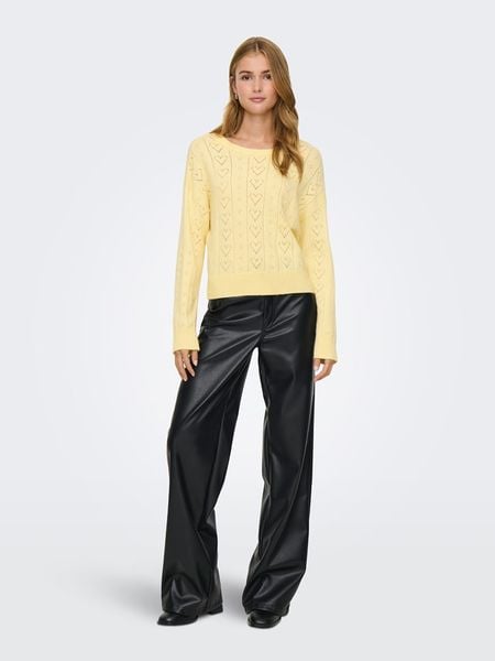 ONLY Sweter w kolorze żółtym rozmiar: L. Żółte swetry Only, l, bez wzorów, z materiału, bez ramiączek. Za 128.55 zł.