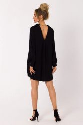 Sukienka koszulowa z dekoltem V na plecach czarna. Czarne sukienki MOE, na co dzień, xxl, bez wzorów, bez kołnierzyka, bez ramiączek, koszulowe. Za 279.00 zł.